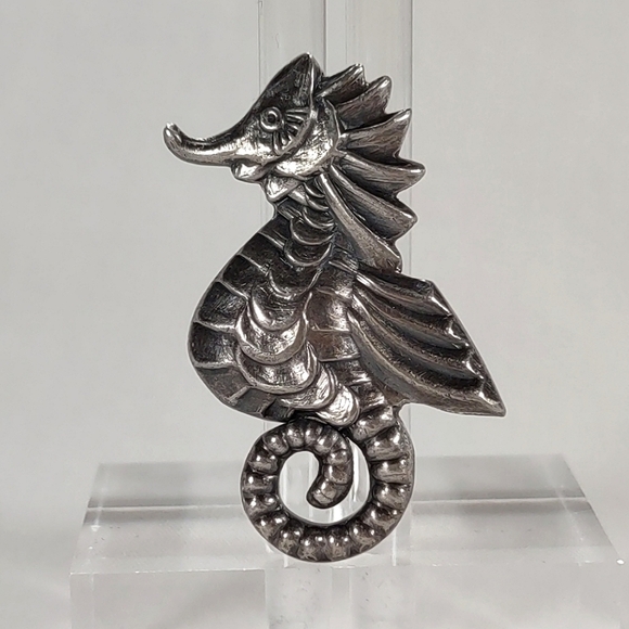 Taxco Other - Vintage 1930's-40's Mexico Silver Seahorse Brooch